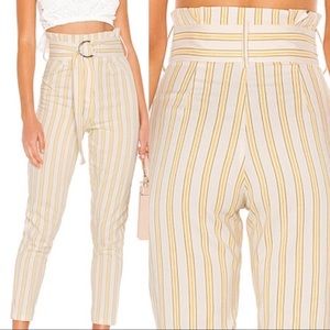 Tularosa Revolve high waist belted paperbag pants